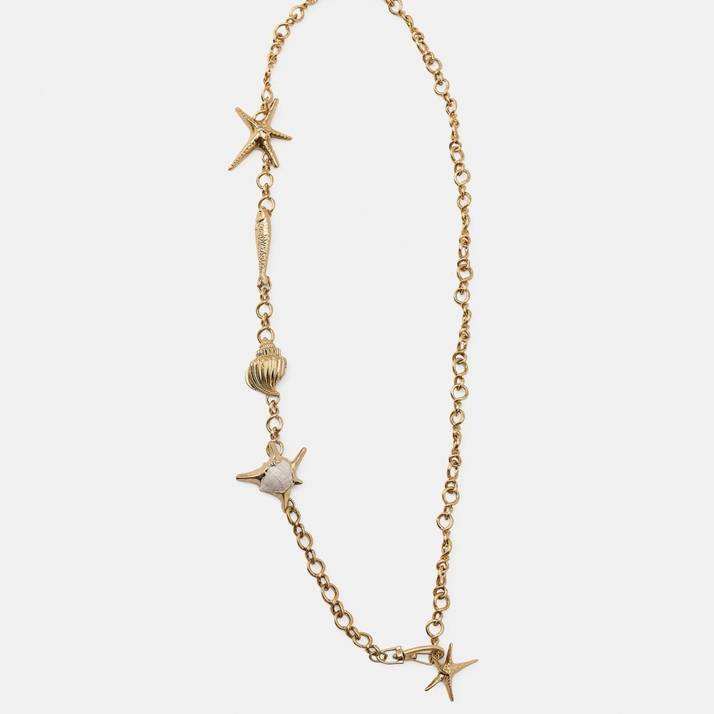 NWT ZARA NAUTICAL CHARM CHAIN BELT / NECKLACE SS’25